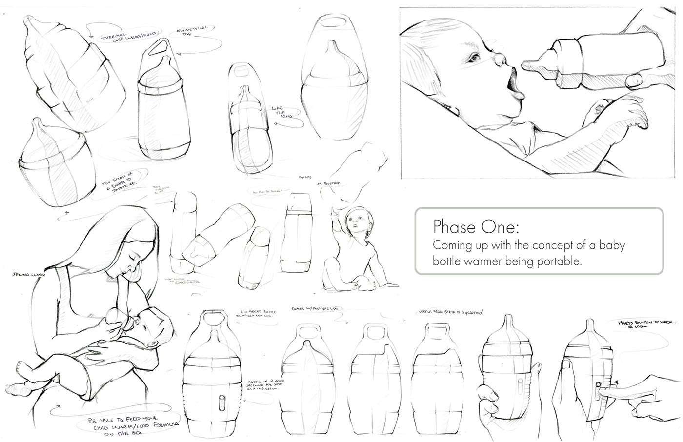 Maternal and infant products，Portable，Bottle design，