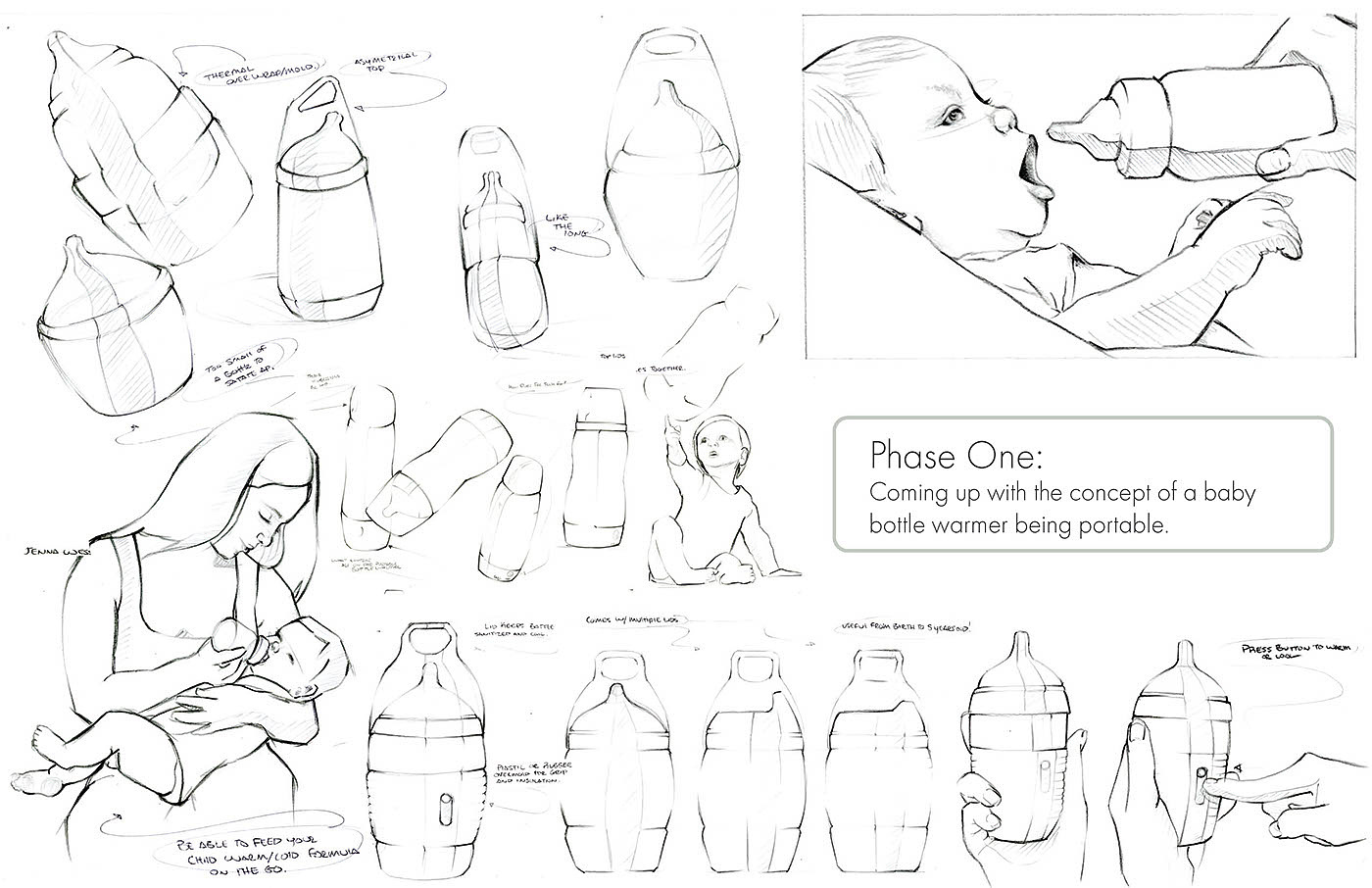 Maternal and infant products，Portable，Bottle design，