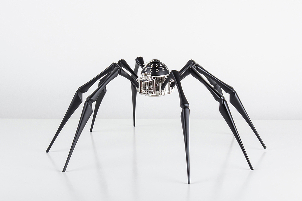 MB&F，奢侈，桌面时钟，Arachnophobia，蜘蛛，黑色，金色，创意，