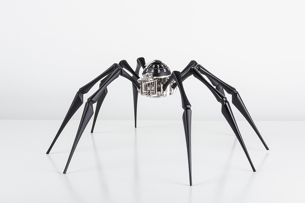 MB&F，extravagant，Desktop clock，Arachnophobia，spider，black，golden，originality，