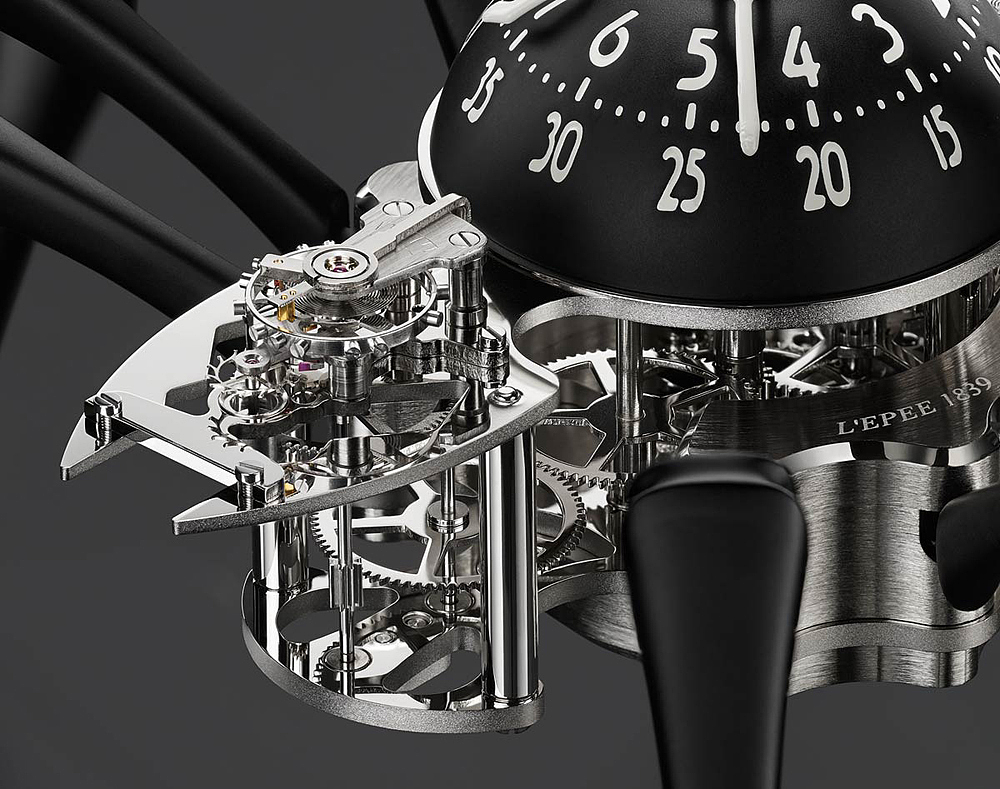 MB&F，extravagant，Desktop clock，Arachnophobia，spider，black，golden，originality，