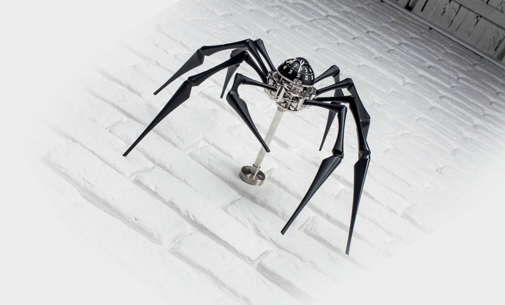 MB&F，extravagant，Desktop clock，Arachnophobia，spider，black，golden，originality，