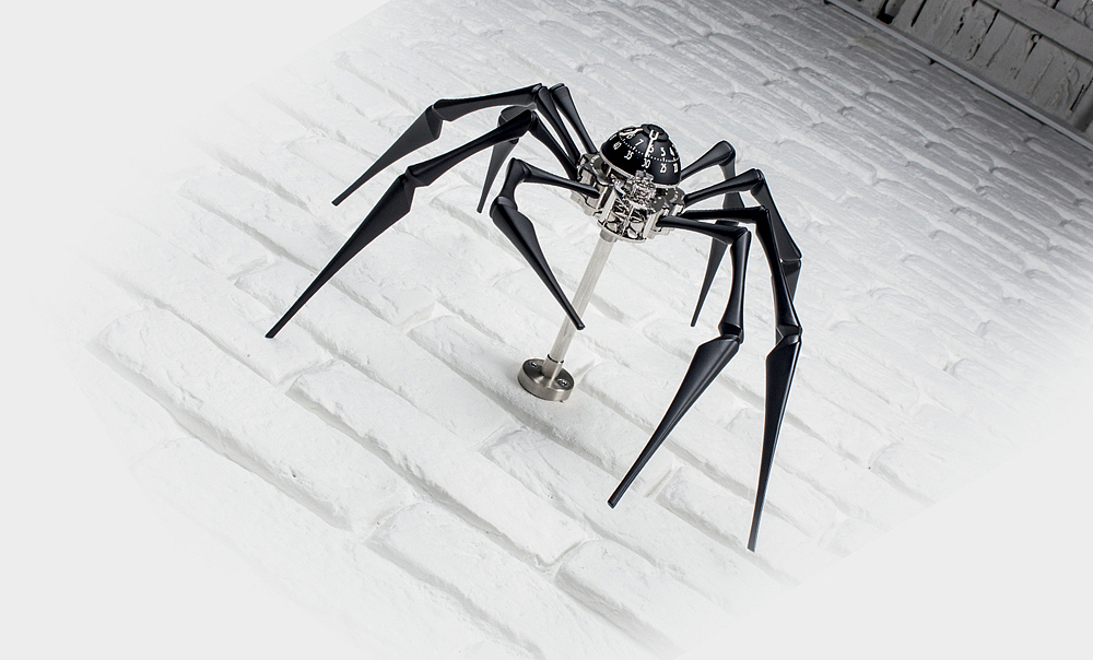 MB&F，extravagant，Desktop clock，Arachnophobia，spider，black，golden，originality，