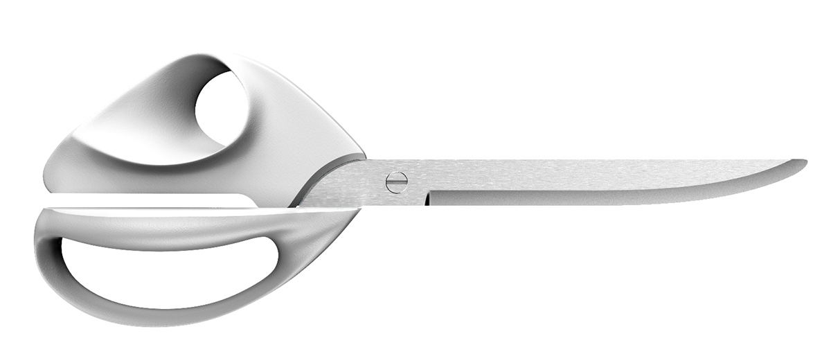 industrial design，product design，to work in an office，scissors，Metal，Plastic，