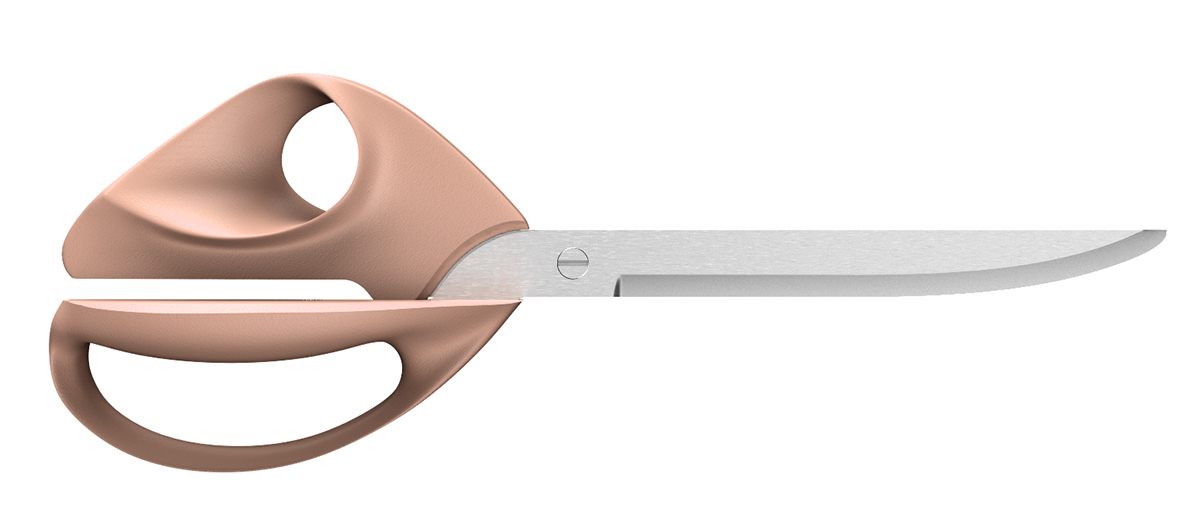 industrial design，product design，to work in an office，scissors，Metal，Plastic，