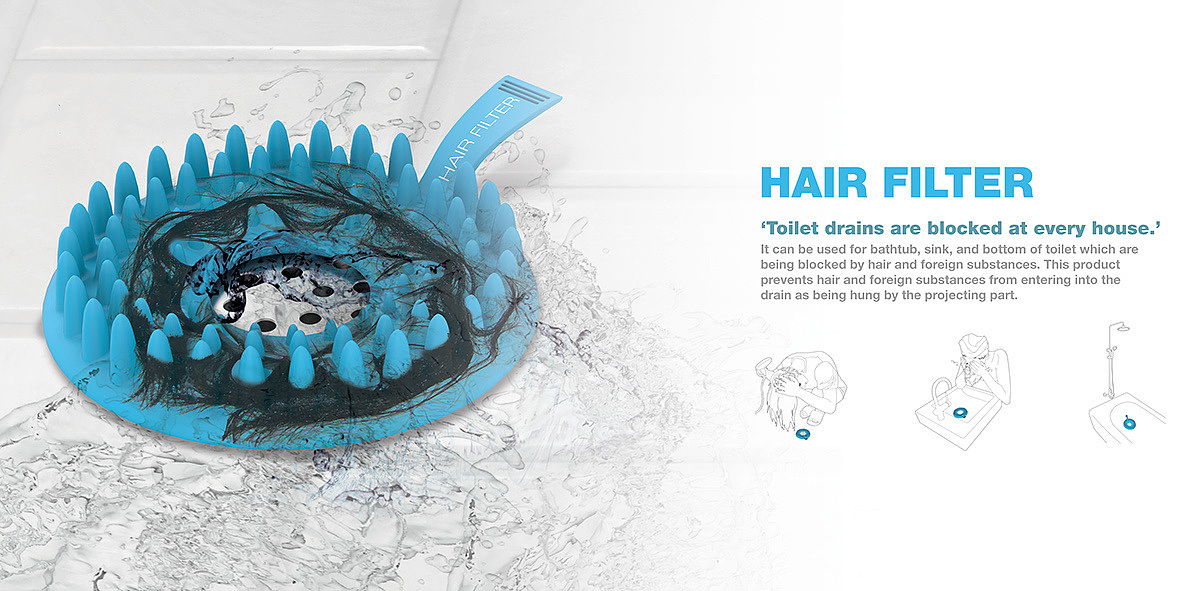 kitchen and toilet，hair，clean，rubber，