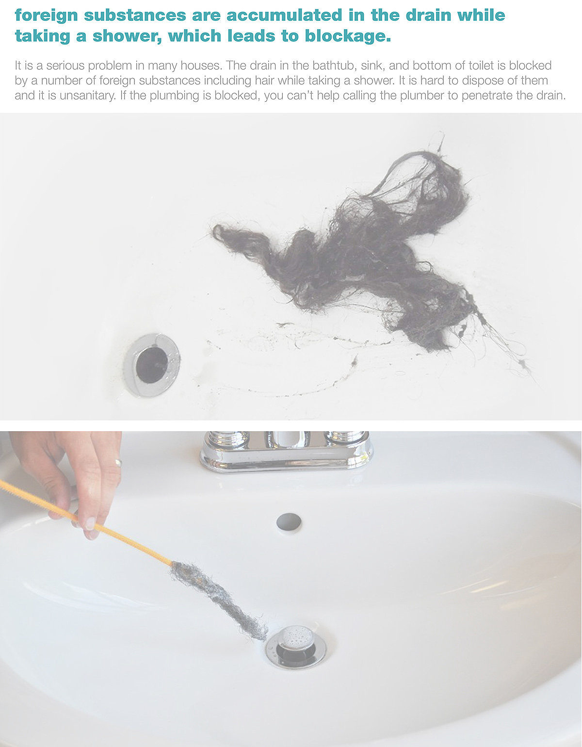 kitchen and toilet，hair，clean，rubber，