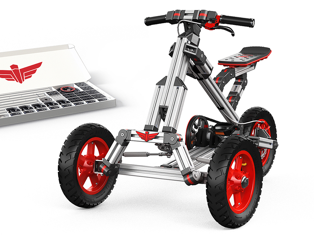Artifact，diy，Children's toy design，hold-all，Manual assembly，Game car，Scooter，Bicycle，Balanced tricycle，Amusement facilities，