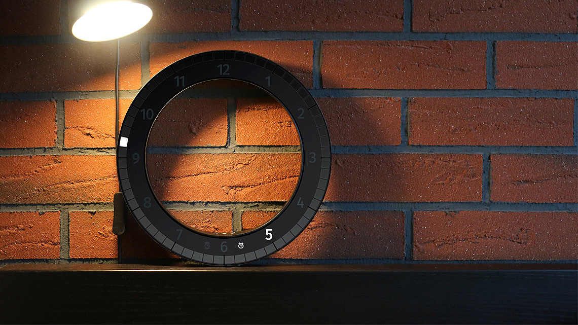 Czech Republic，Electronic clock，Desktop clock，Wall clock，Hollow circle，LED clock，circular，