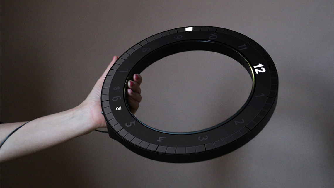 Czech Republic，Electronic clock，Desktop clock，Wall clock，Hollow circle，LED clock，circular，