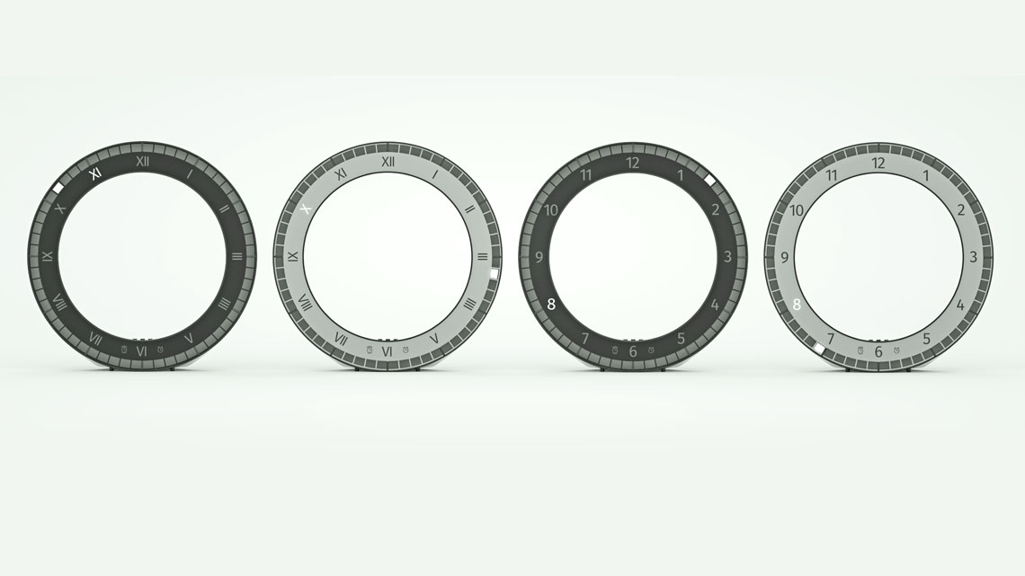 Czech Republic，Electronic clock，Desktop clock，Wall clock，Hollow circle，LED clock，circular，