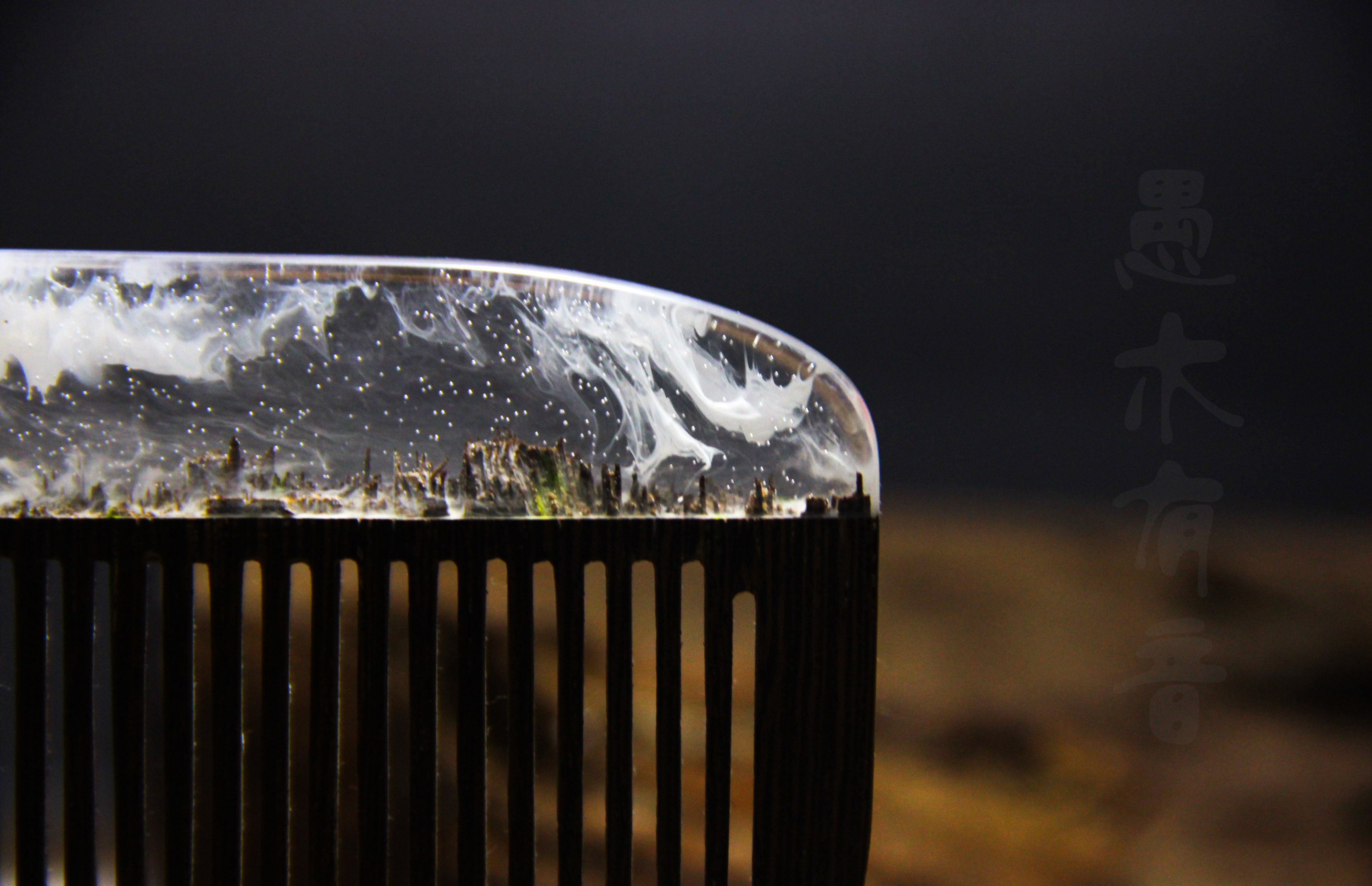 comb，originality，resin，gift，