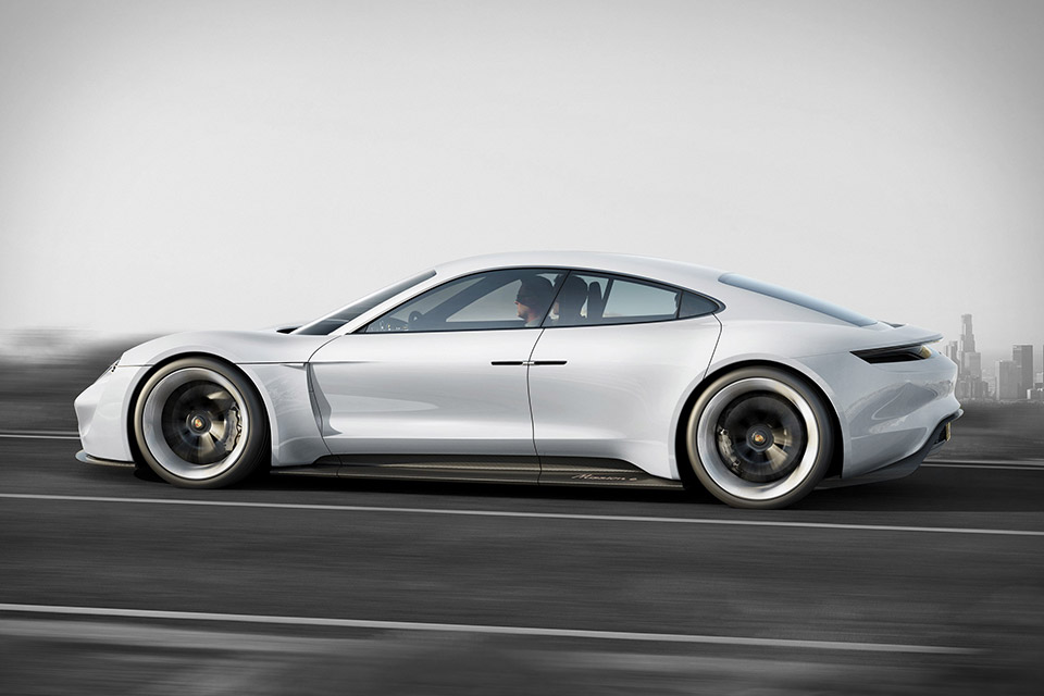Dual electric motor system，Porsche，Concept car，Super car，electric vehicle，
