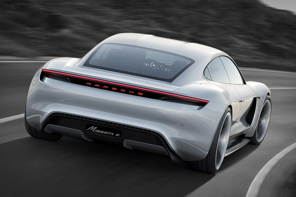 Dual electric motor system，Porsche，Concept car，Super car，electric vehicle，