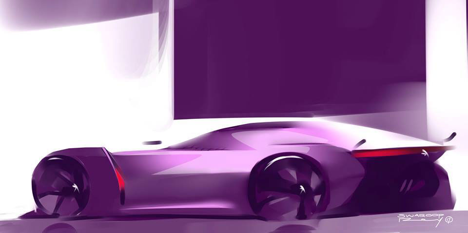 Hand drawn car，product design，industrial design，vehicle，