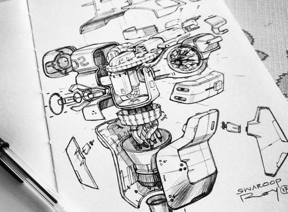 Hand drawn car，product design，industrial design，vehicle，