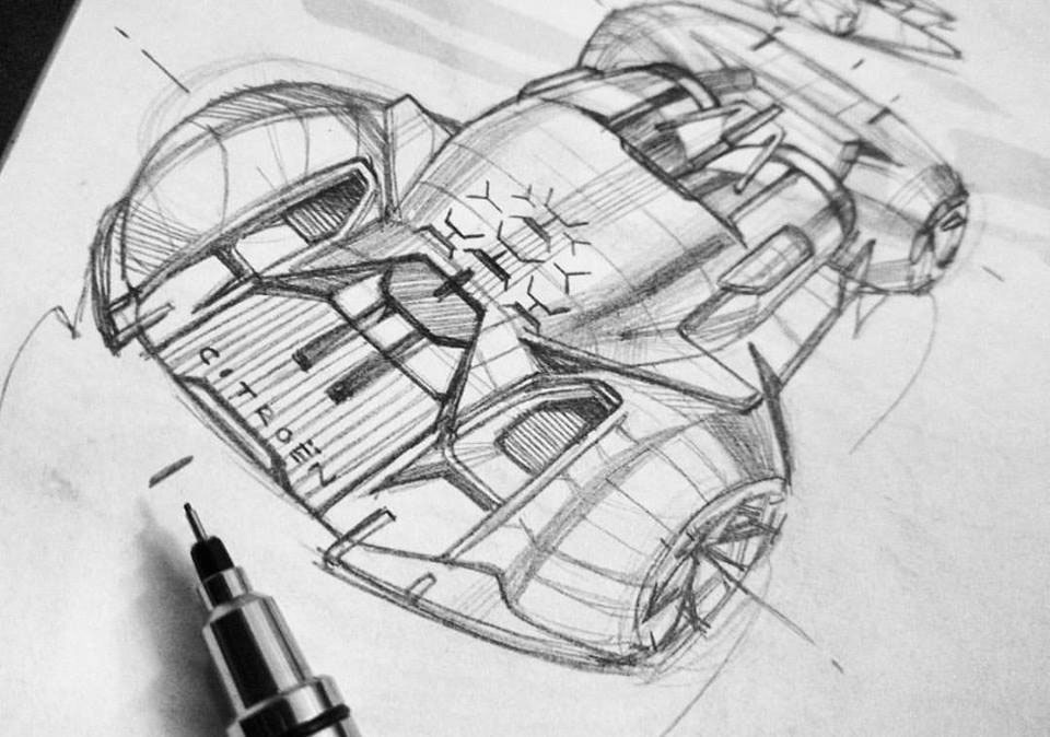 Hand drawn car，product design，industrial design，vehicle，