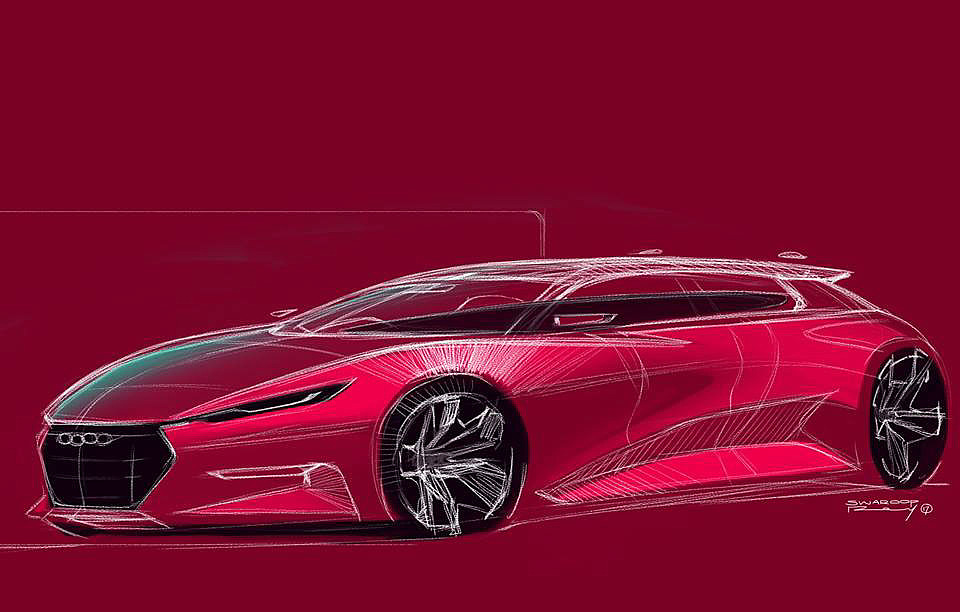 Hand drawn car，product design，industrial design，vehicle，
