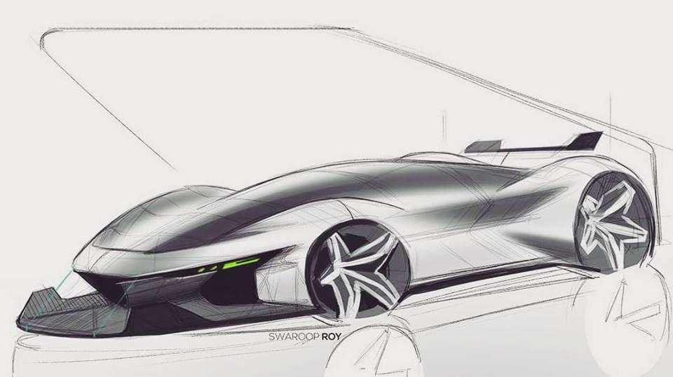 Hand drawn car，product design，industrial design，vehicle，