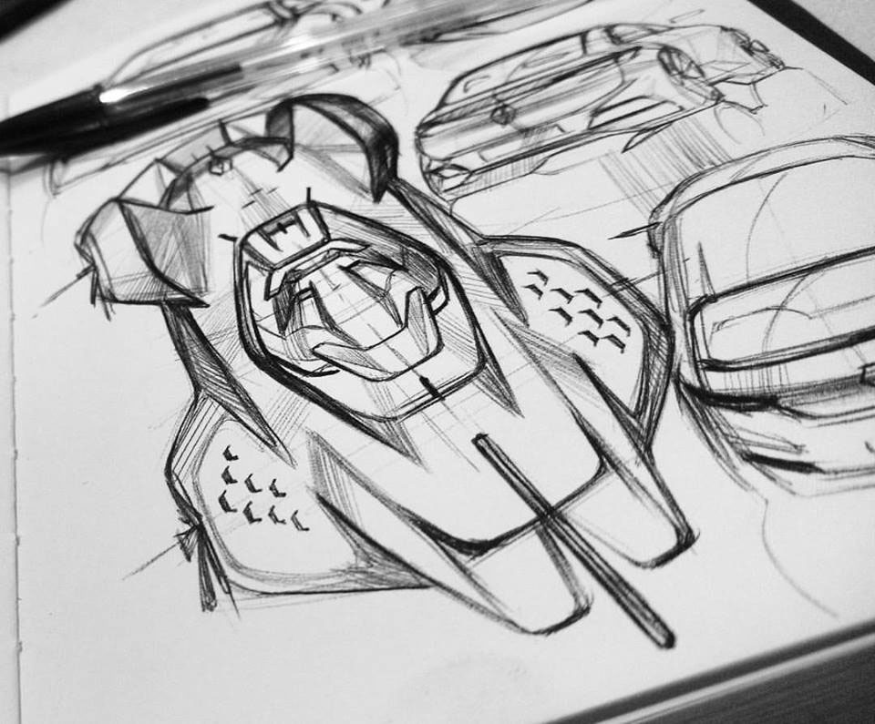 Hand drawn car，product design，industrial design，vehicle，