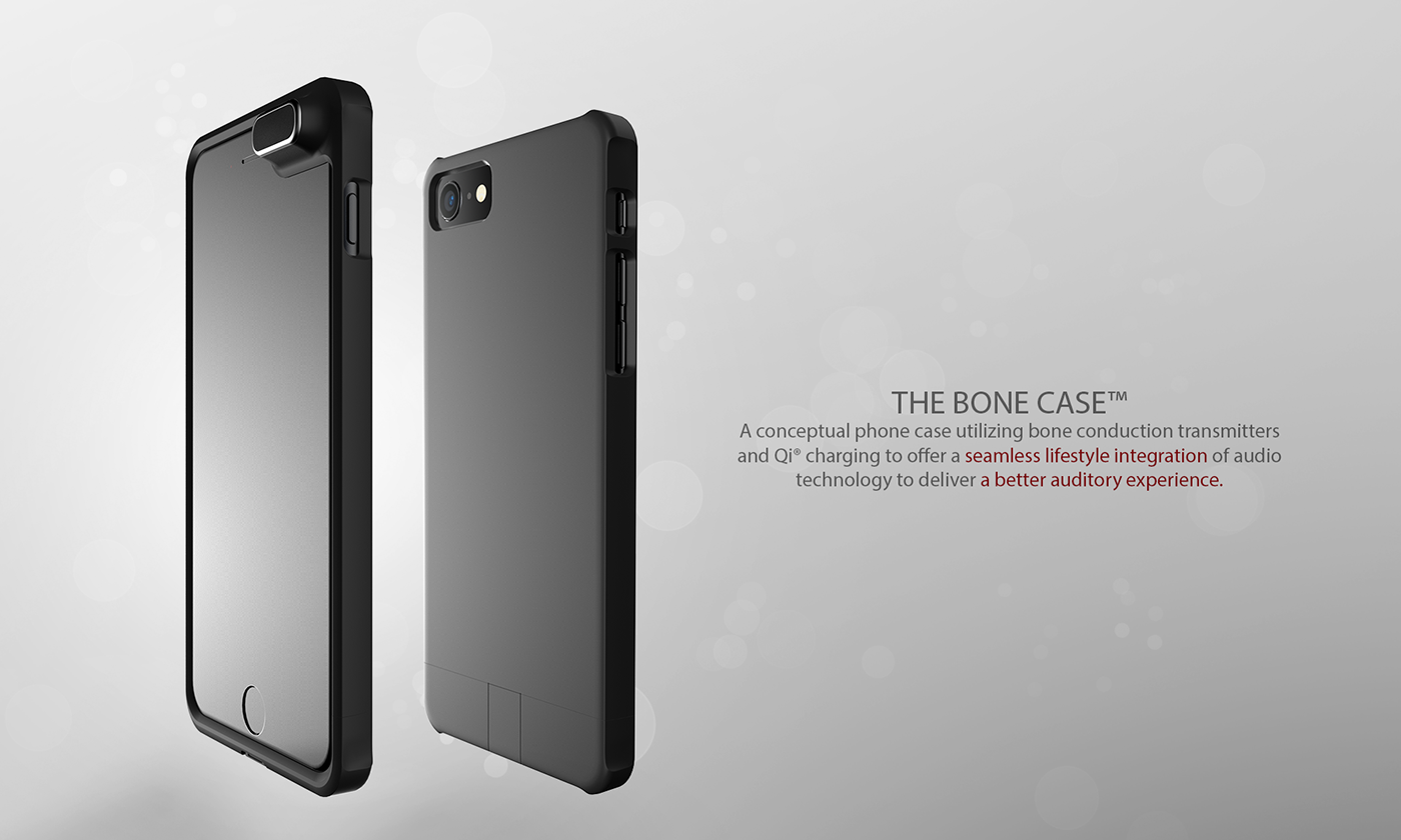 Mobile phone shell，Bone Case，Bone conduction technique，Gas induction charging technology，