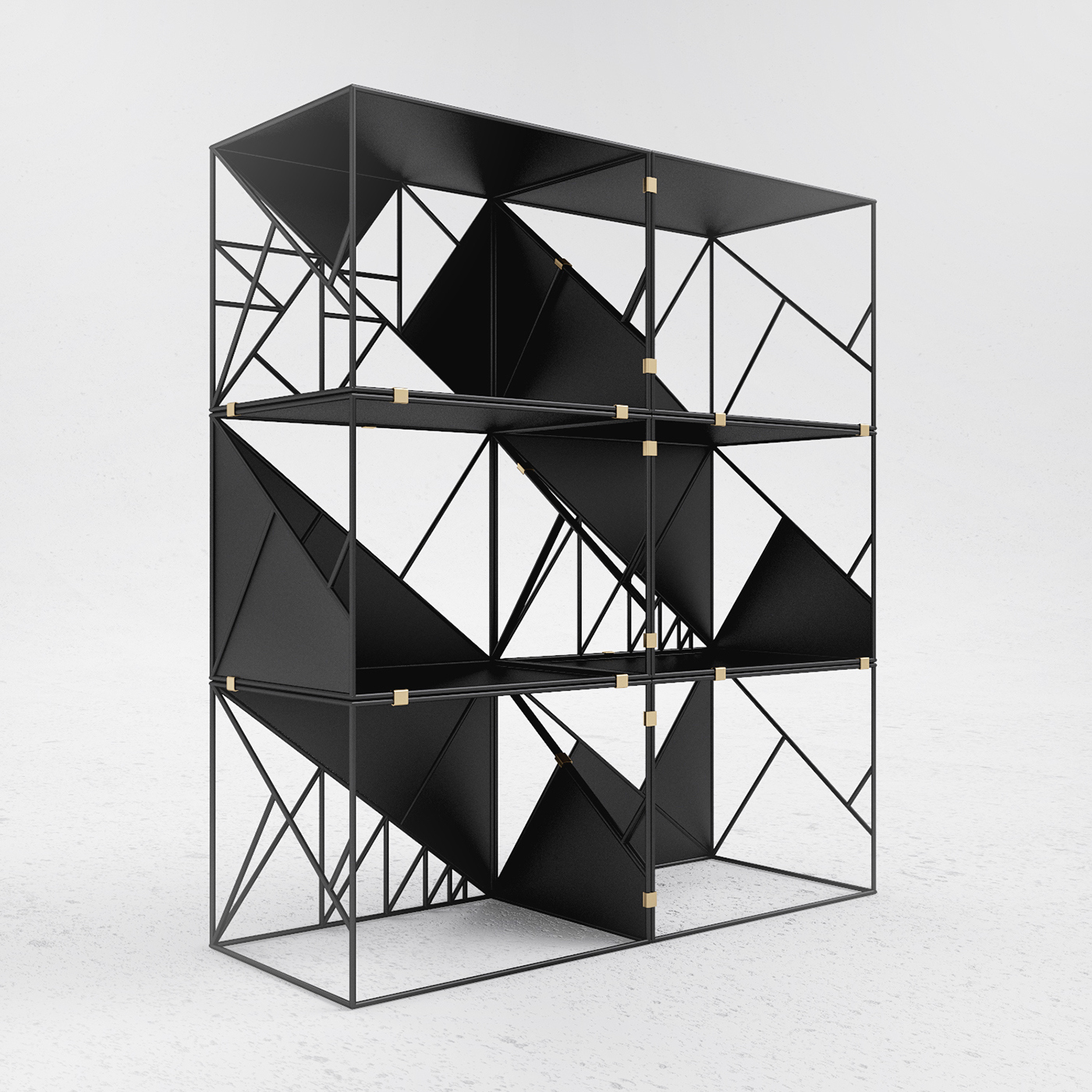 bookshelf，assemble，Furniture home，geometry，structure，