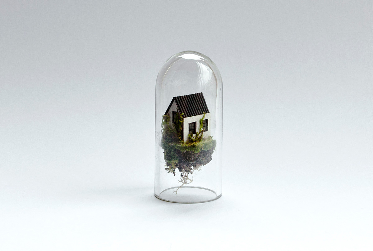 Micro landscape，Glass products，Architecture，house，manual，