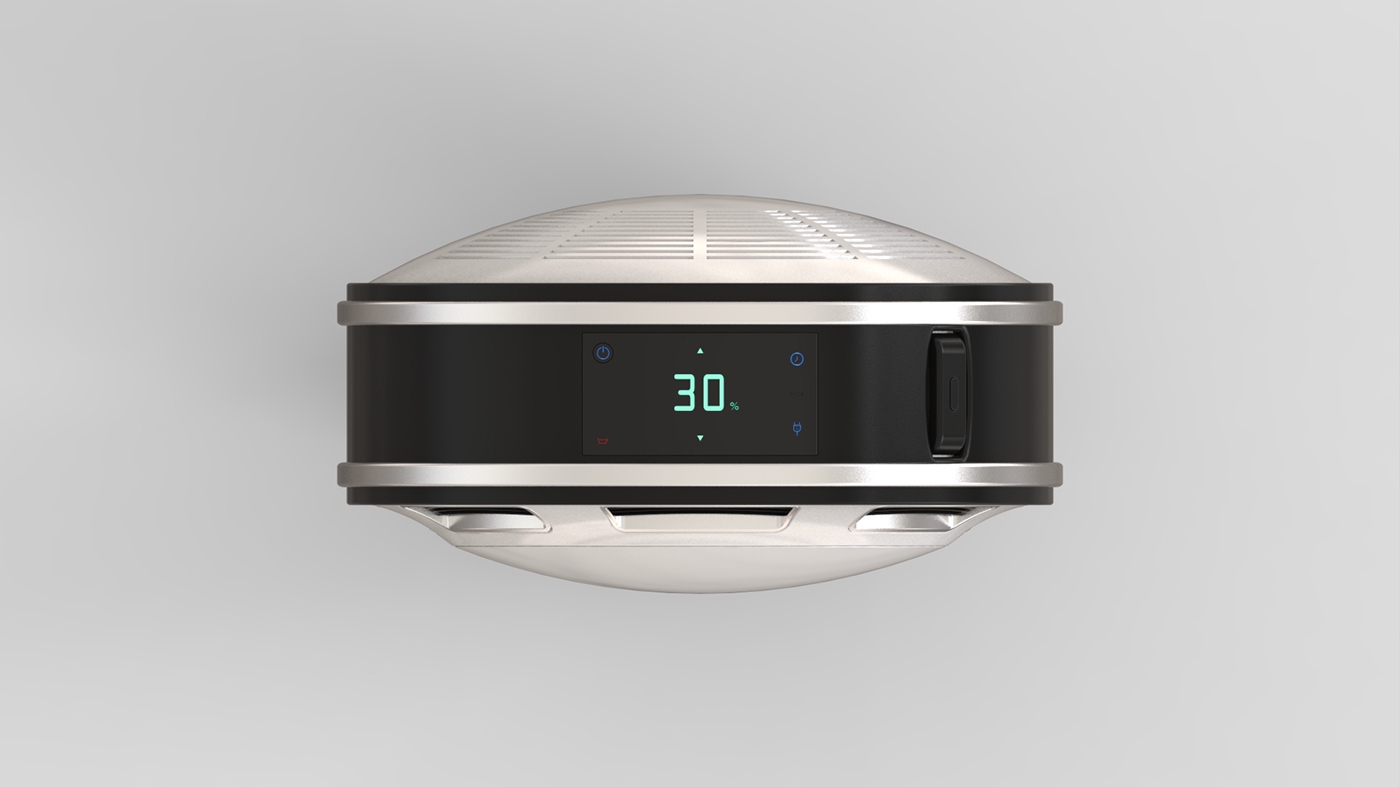 household electrical appliances，dehumidifier，circular，white，