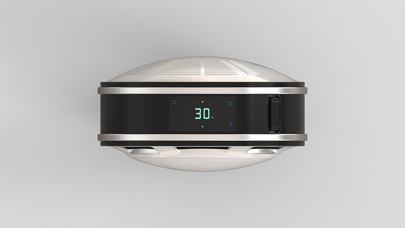 household electrical appliances，dehumidifier，circular，white，