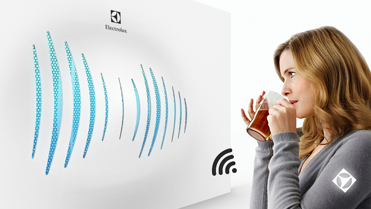 wall，Purified air，breathing，concept，