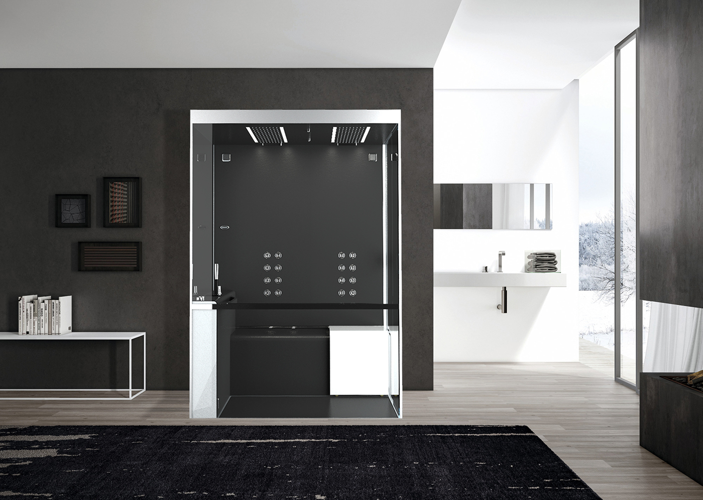 Himalayan salt therapy，sensor，circulating water，bathroom，