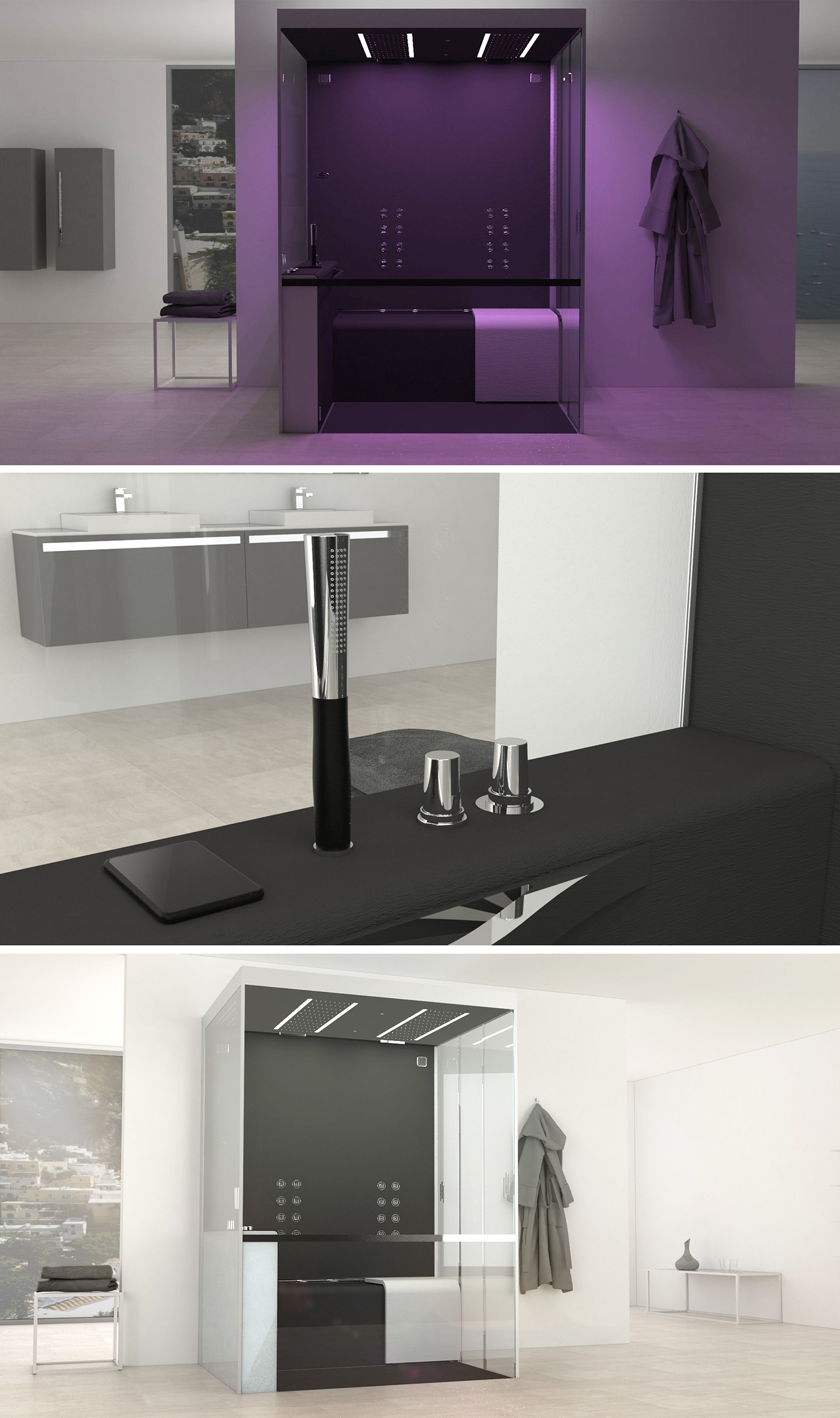 Himalayan salt therapy，sensor，circulating water，bathroom，