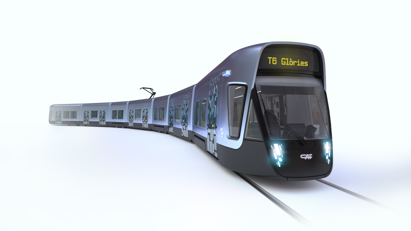 Spain，Barcelona，Tramway，