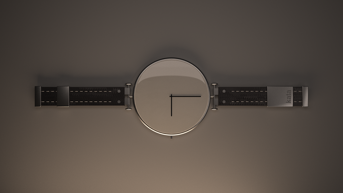 Wrist watch，modeling，Render，Simplicity，Kata，