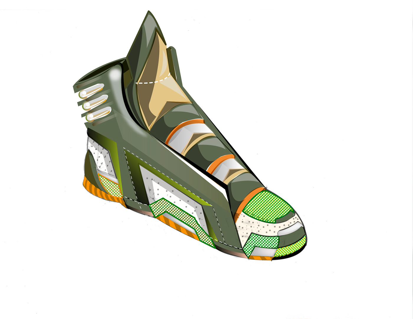 adidas，motion，shoes，Hand drawn，modeling，Render，