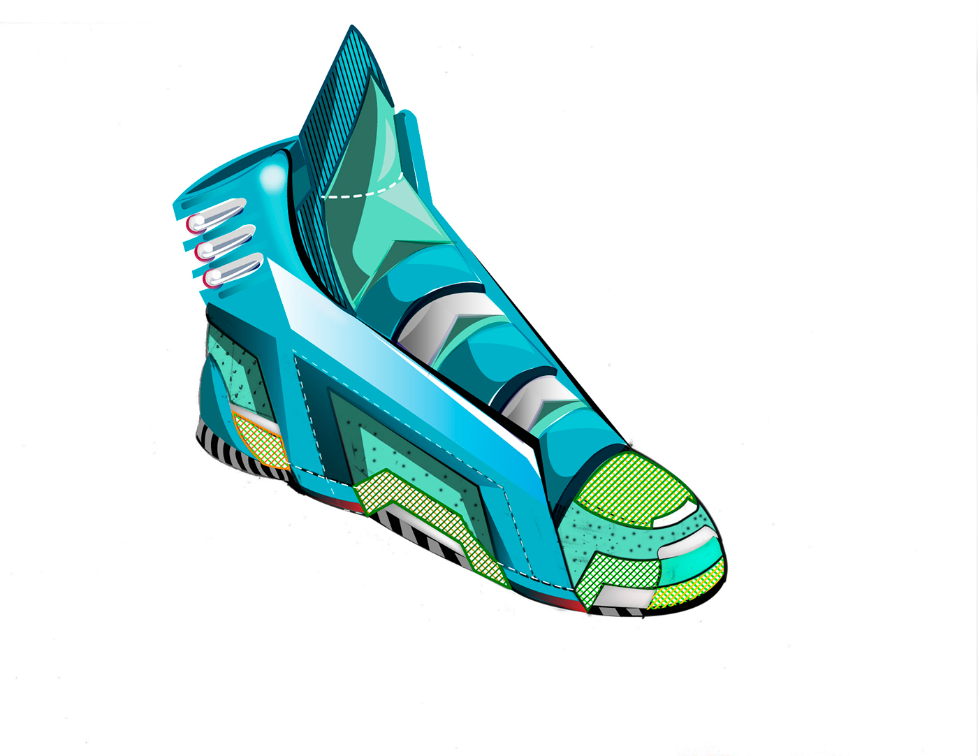 adidas，motion，shoes，Hand drawn，modeling，Render，