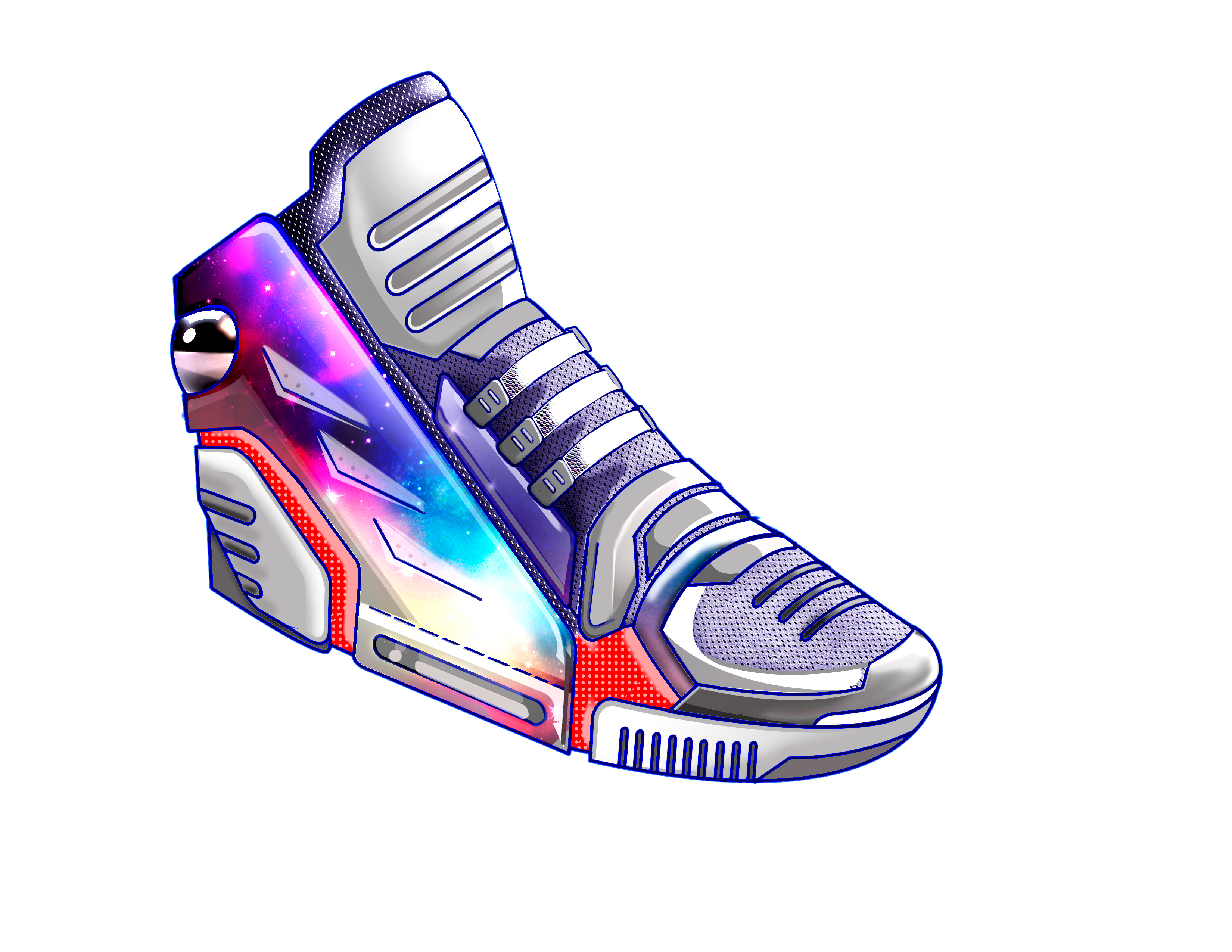 adidas，motion，shoes，Hand drawn，modeling，Render，