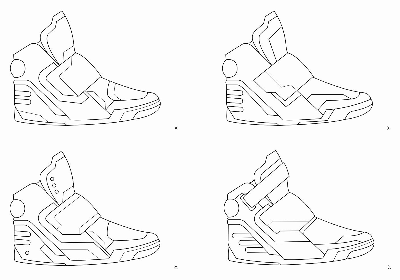 adidas，运动，鞋，手绘，建模，渲染，