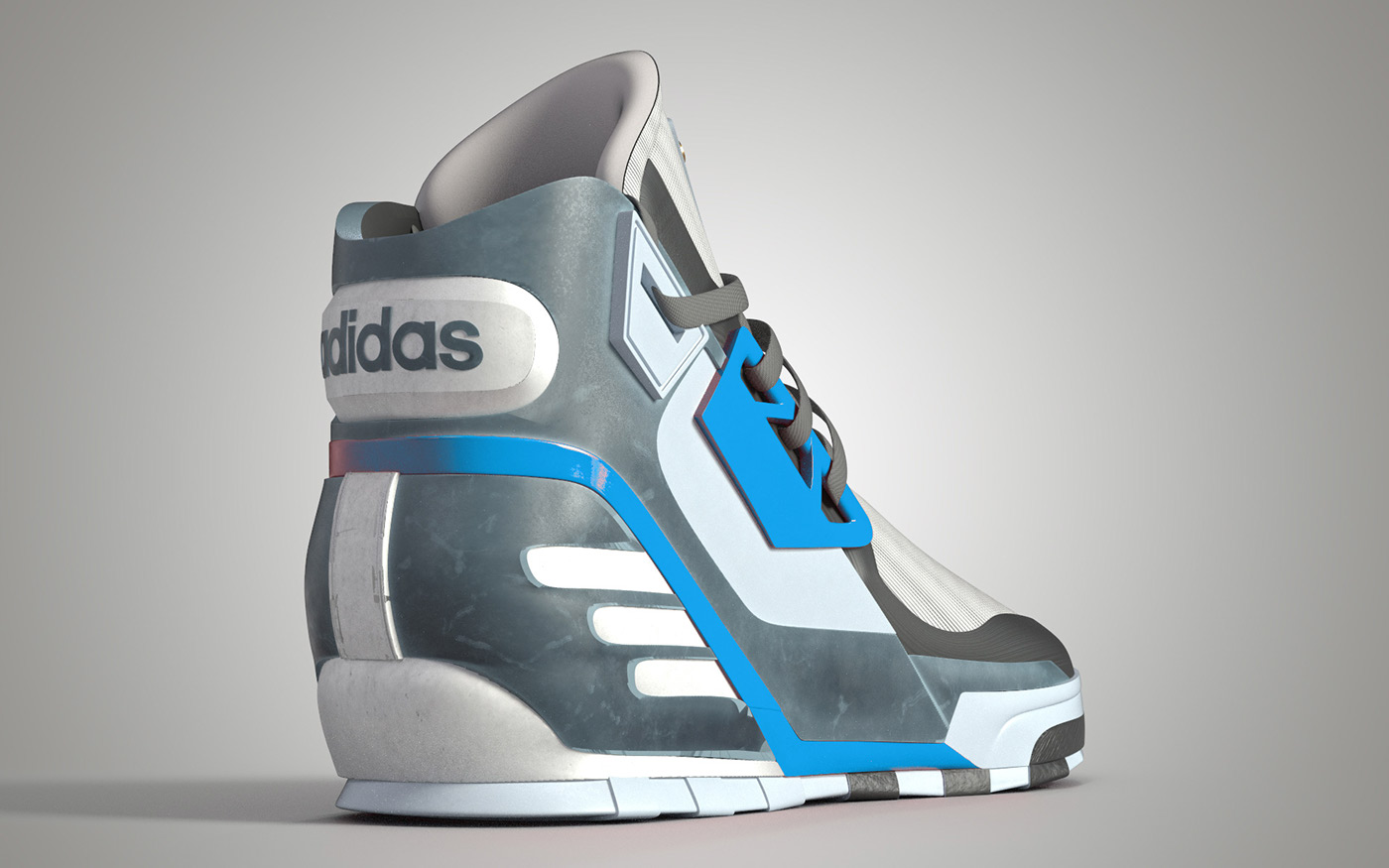 adidas，motion，shoes，Hand drawn，modeling，Render，
