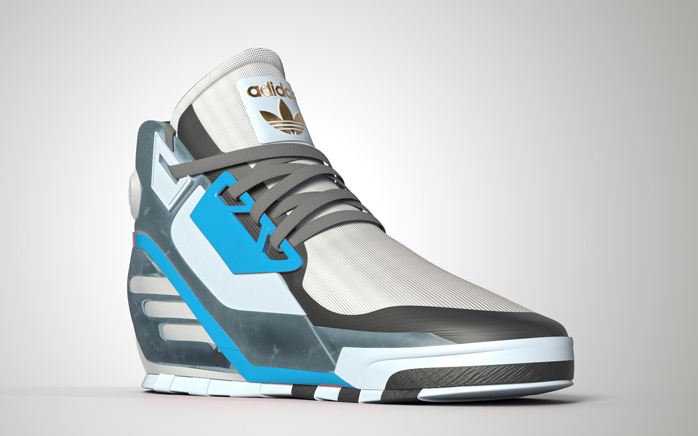 adidas，motion，shoes，Hand drawn，modeling，Render，