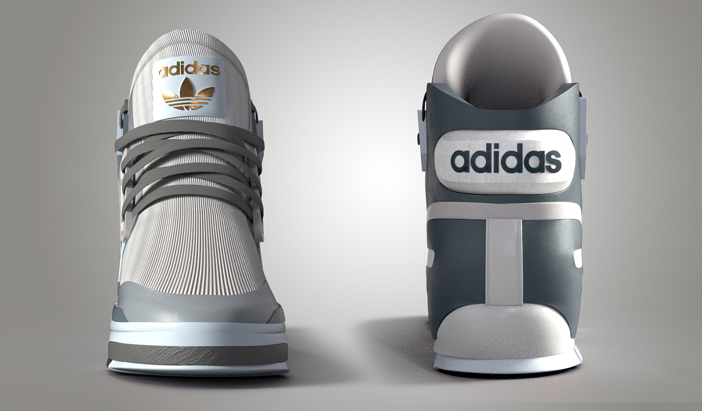 adidas，motion，shoes，Hand drawn，modeling，Render，