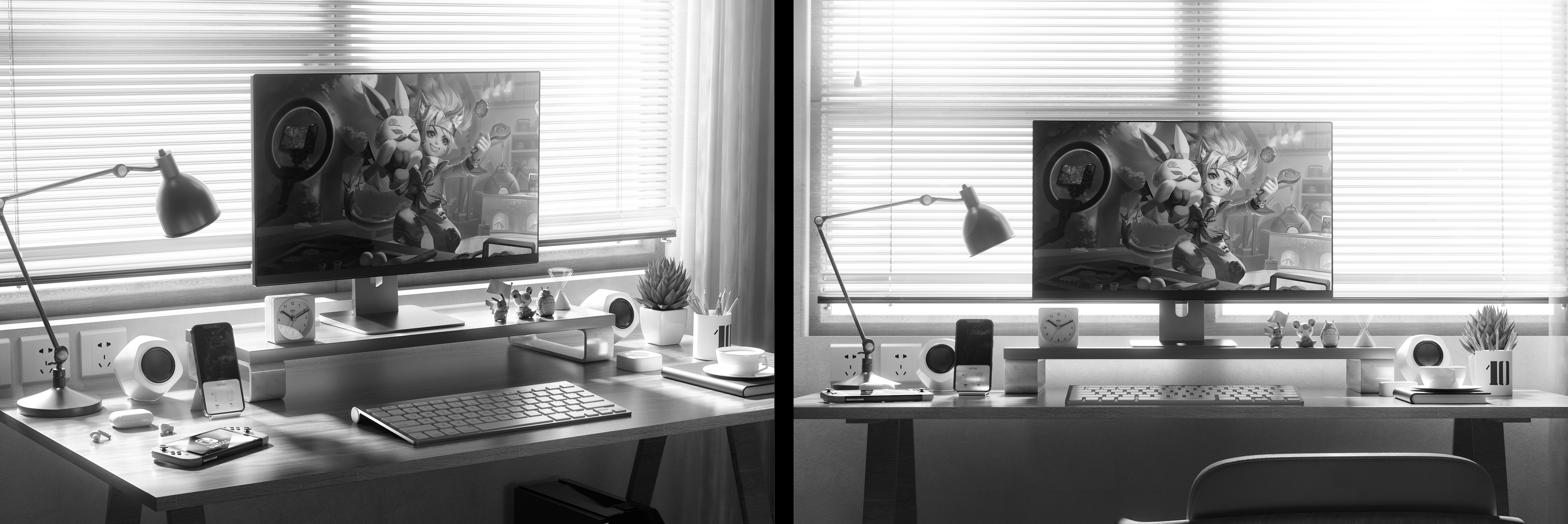 Octane rendering，Product rendering，Docking station，mouse，automobile，