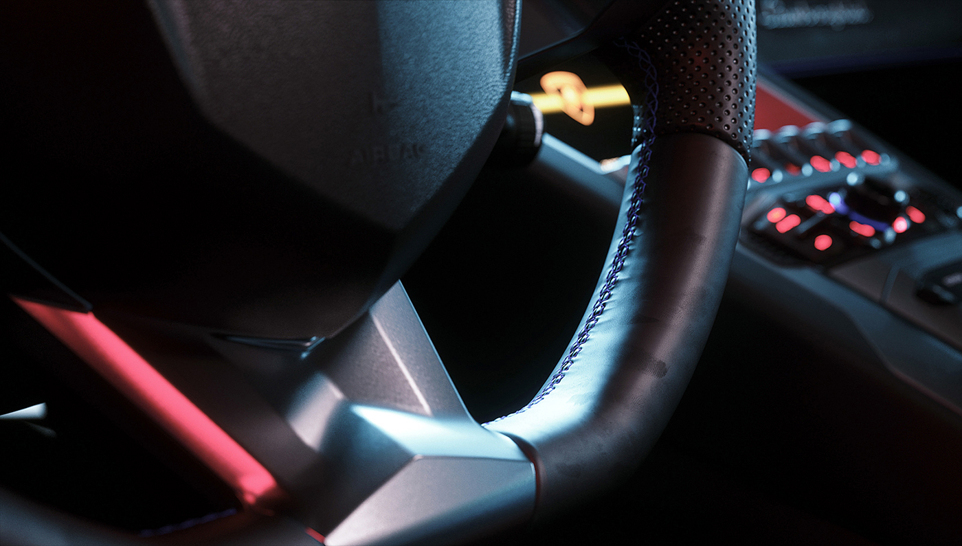 Lamborghini，automobile，details，Interior，