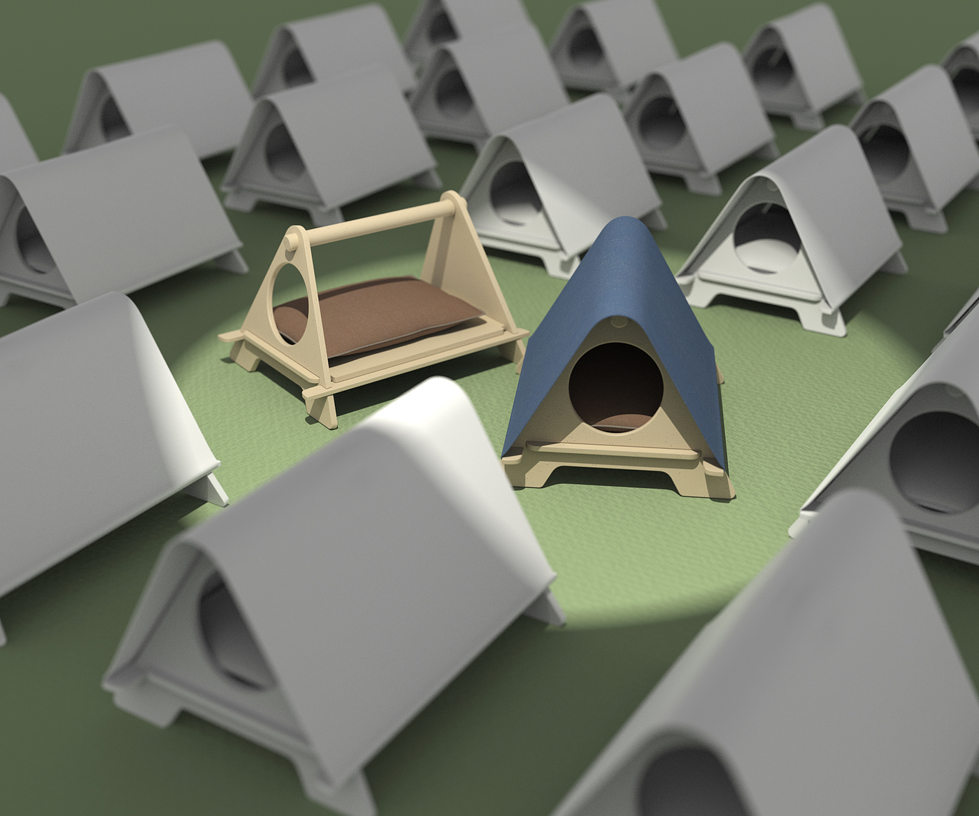 A stray cat，Cat nest，Assembly，
