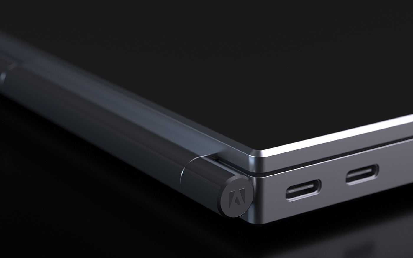 conceptual design，Adobe，keyboard，touch screen，