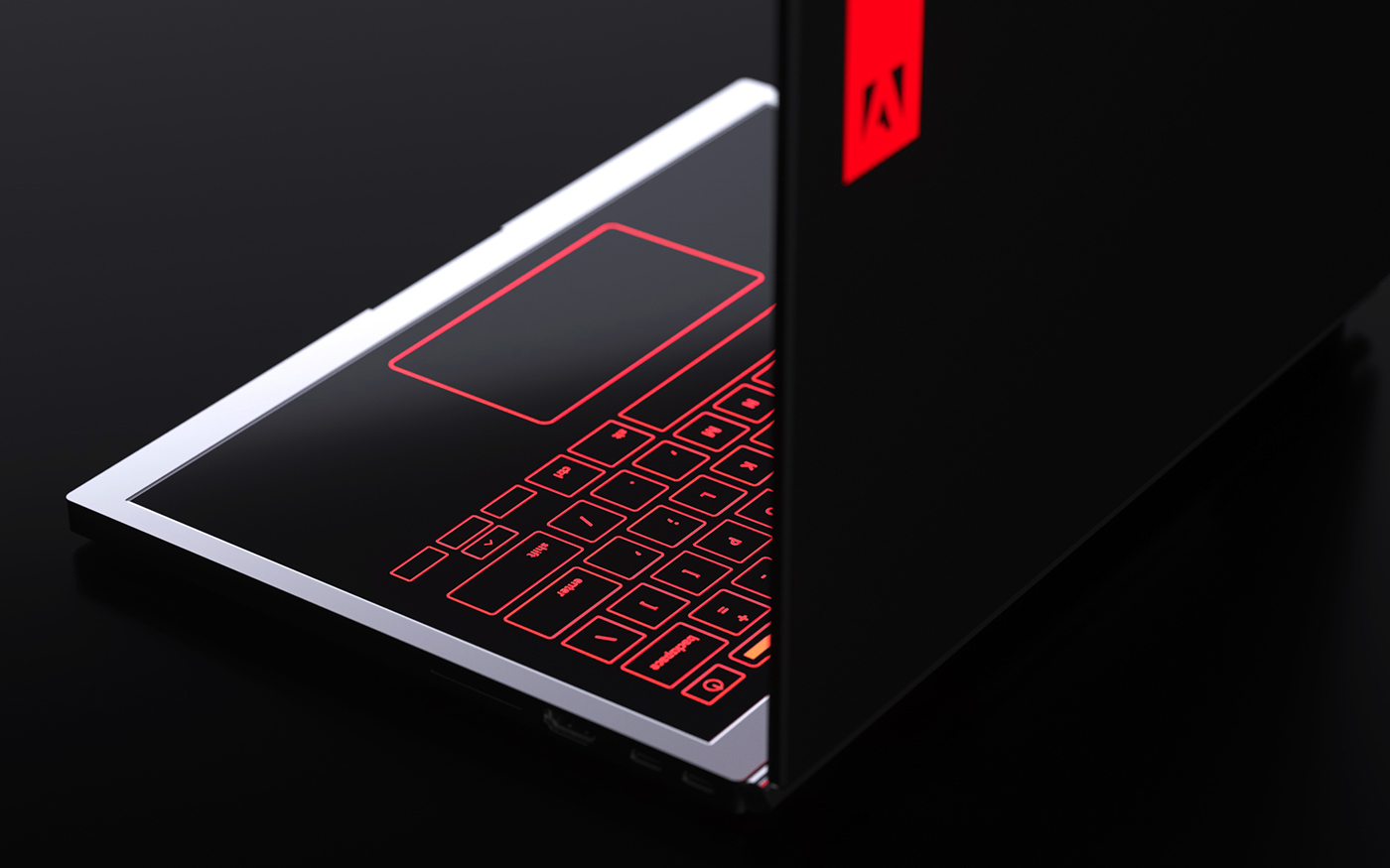 conceptual design，Adobe，keyboard，touch screen，
