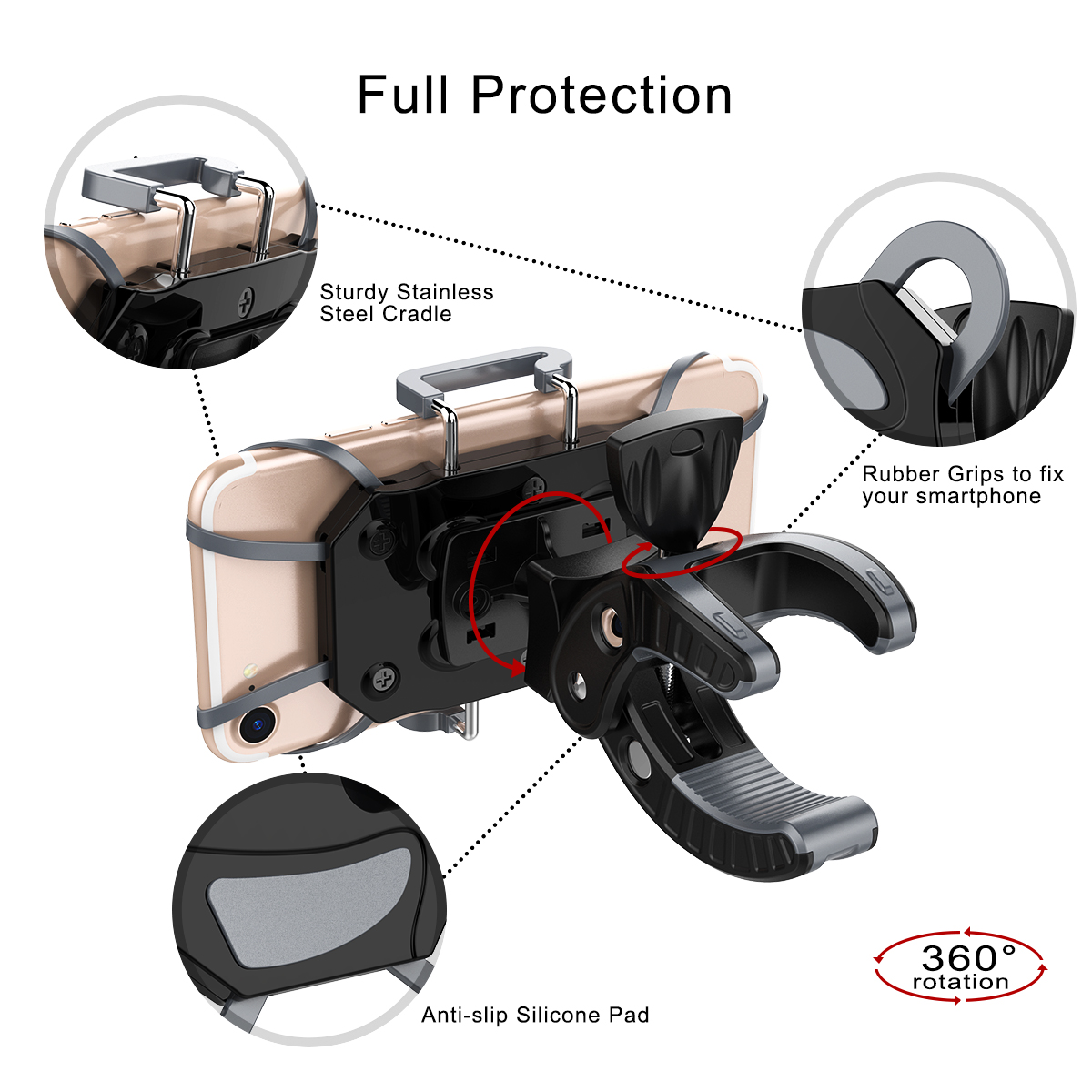 Mobile phone bracket，Bicycle，Keyshot rendering，I Believe，Rhino，