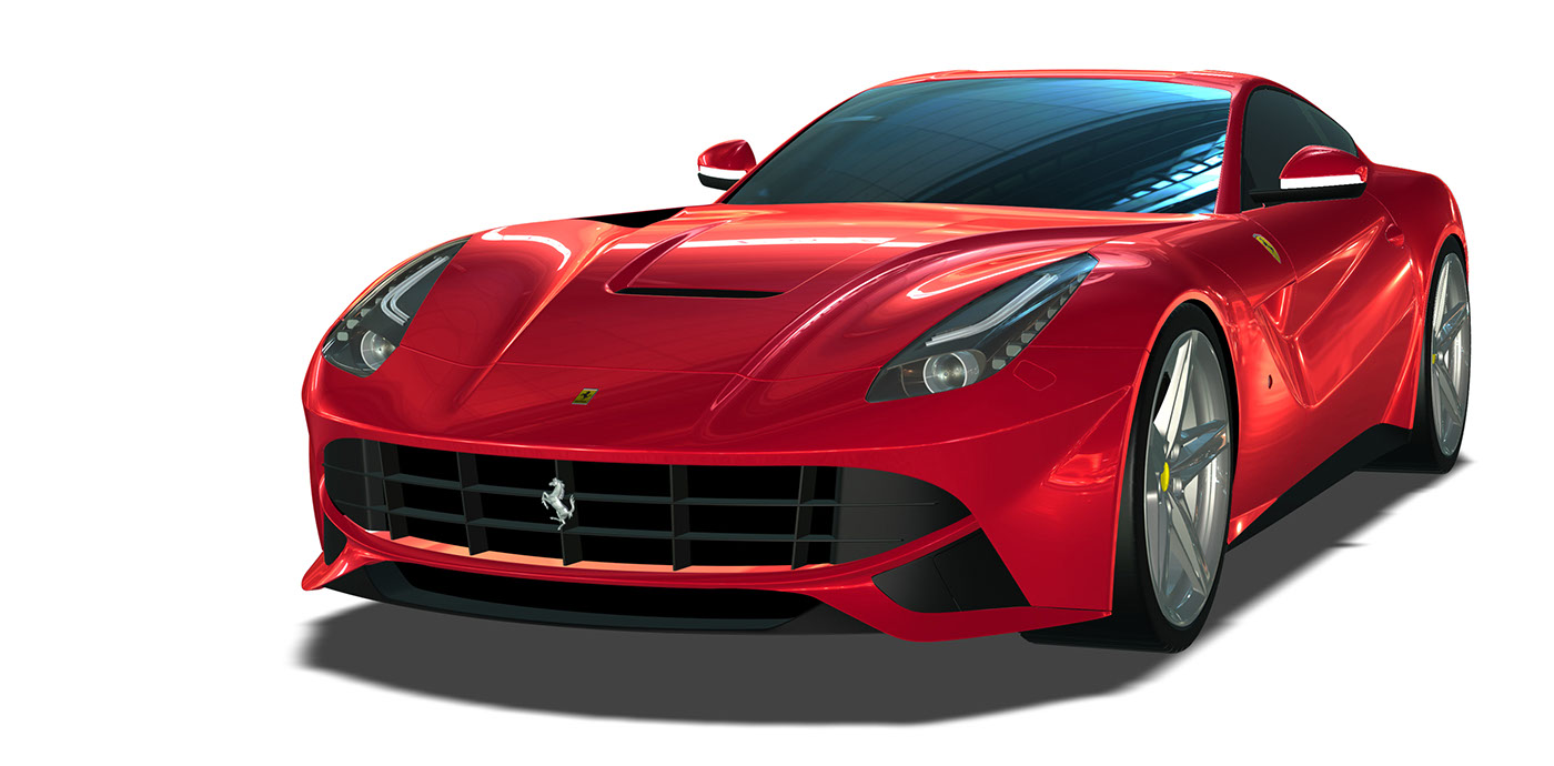 Jaesung Kim，Ferrari，Render，three-dimensional model，Autodesk，vehicle，