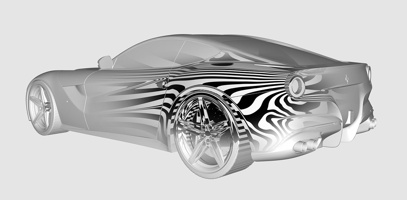 Jaesung Kim，Ferrari，Render，three-dimensional model，Autodesk，vehicle，