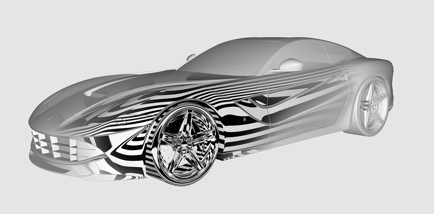 Jaesung Kim，Ferrari，Render，three-dimensional model，Autodesk，vehicle，